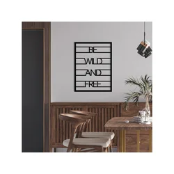 Wallity Dekorativni metalni zidni ukras Be Wild And Free