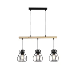 Bernita Viseća Lampa 3X60W E27 Black