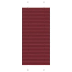 Plisirana zavjesa bordo crvena 55x100 cm Širina tkanine 54,4 cm Poliester