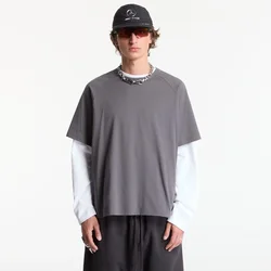 Majice Y-3 Boxy Short Sleeve T-Shirt Grey Five S