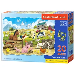 Castorland Puzzle Živali na kmetiji MAXI 20 kosov