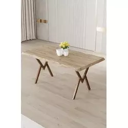 HANAH HOME Trpezarijski sto Akort Atlantic Pine Brown