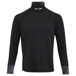 Moška majica CCM Neck Guard LS Black S