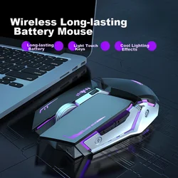 Eweadn Bežični Gaming miš, Žični, 2.4GHz, Crni