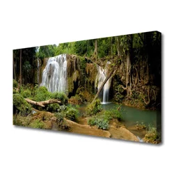 tulup.si Slika na platnu Slap river forest narava 100x50 cm