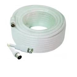 Gembird KABL-COAX-RG6/15 Koaksialni kabl RG6 konektor F-male/IEC, 6.5mm, 15m, Beli, (X553)