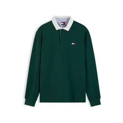 Tommy Jeans Majica ESS svetlo modra / smaragd / češnjevo rdeča / bela