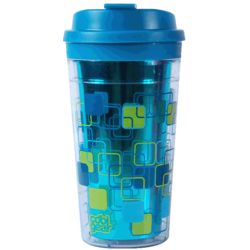 Cool Gear Šolja za poneti sa duplim zidom, 443 ml, Plava