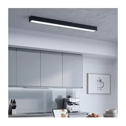LED plafonska/luster na sajli LED/44W/230V 6000K 120 cm crna