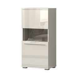JELA VITRINA V60-1KS/PN - kolekcija Piano - Bež lak/Bež Lak - 60x123x40 cm