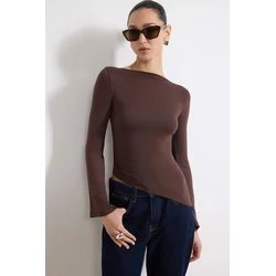 Trendyol Milla Ženska bluza, Braon