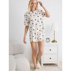 Trendyol Milla Ženski set pidžame Thmss25Pt00070, Beli