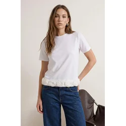 Trendyol Milla Ženska majica TWOSS26TS00054, Bela