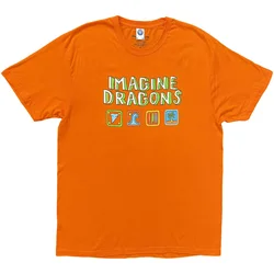Imagine Dragons Take Me To The Beach (Back Print) Orange L Majica