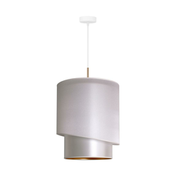 Duolla - Luster na sajli PARIS 1xE27/15W/230V O 40 cm srebrna/zlatna