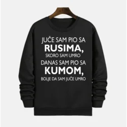 MAFIMI Muški duks Juče sam pio sa Rusima, Crni