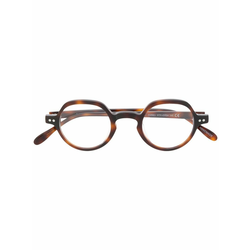 Epos-round frame glasses-unisex-Brown