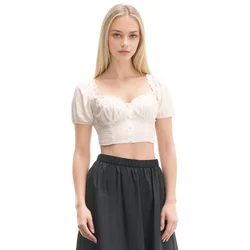 Cropp - Crop top - white