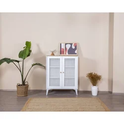 Hanah Home Komoda Calvin, 90x105x41 cm, Bela
