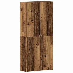Vidaxl omara za čevlje Rjava 80 x 35.5 x 180 cm Konstruiran les