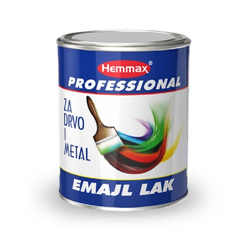 Hemmax Emajl Uljani lak za drvo i metal, 0.75l, Beli