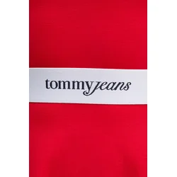 Obleka Tommy Jeans rdeča barva, DW0DW19465