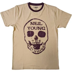 Neil Young Majica Hitchhiker Unisex Natural 2XL