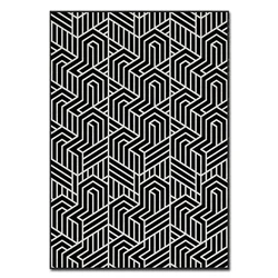 Conceptum Hypnose Tepih 120, 160x230 cm, Crno-beli