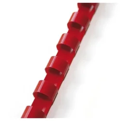 Plastične hrbtne ploščice - 14 mm, rdeče, 100 kosov