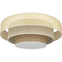 Duolla - LED plafonsko svetlo LUNETA LED/26W/230V prečnik 60 cm 4000K ratan/bež