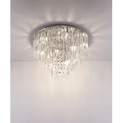 MAXLIGHT C0136 - Plafonska lampa MONACO 9xG9/40W/230V prečnik 42 cm hrom