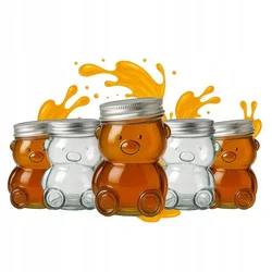 shumee 5x 30ml steklenih kozarcev s pokrovom za med, marmelado, mini kozarčke za začimbe