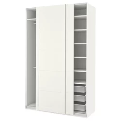 PAX / BERGSBO Kombinacija garderobera, bela/bela, 150x66x236 cm