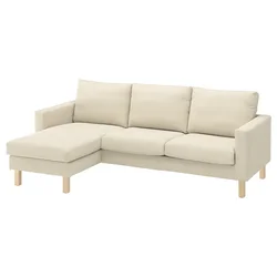 SALTSJÖBADEN Sofa trosed s lenjivcem, Fridtuna svetlobež