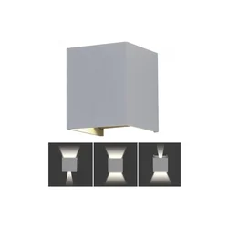 LED spoljašnje zidno svetlo LED/11W/230V 3000K IP65 sivo