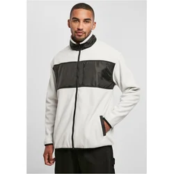 Patched Micro fleece jacket wolfgrey