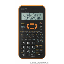 SHARP tehnični kalkulator EL-531XHYRC, oranžen