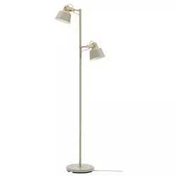 SJÖMAKT Podna lampa s 2 refl., bež/jasen
