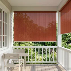 Vanjska roleta 90% blokada UV zraka Terrakota 400 x 230 cm HDPE