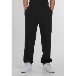 Mens basic sweatpants Fluffy black