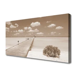 tulup.si Slika na platnu Morje most landscape 140x70 cm
