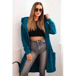 Oversize Navy Hooded Cape