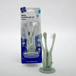 KikkaBoo Set četkica za zubiće za bebe 3 dela Mint (KKB40051)