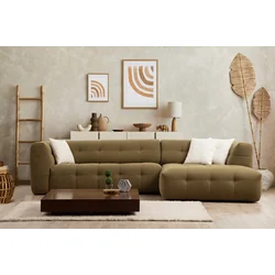 Atelier del Sofa Ugaona garnitura Cady 100x72x300cm Kaki