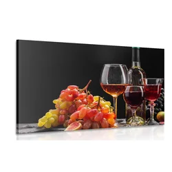 Slika vino in grozdje - 90x60