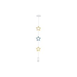 Stars Pendant Lamp 1X20W E27 Iq Kids Golden+Blue