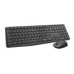 Logitech Set tastatura i miš MK235, Bežični, Crno-sivi