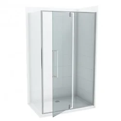 Tuš vrata Copen Absolut 80x200 sa pivot vratima i fiksnim delom (C-02-6200F)