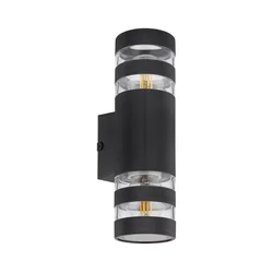 Globo 78260S - Zidno svetlo HAYES 2xE27/10W/230V crno