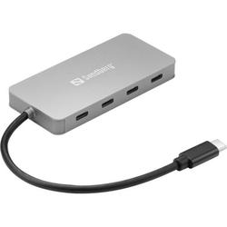 Sandberg USB Hub 136-41, 4 porta, USB C - USB C